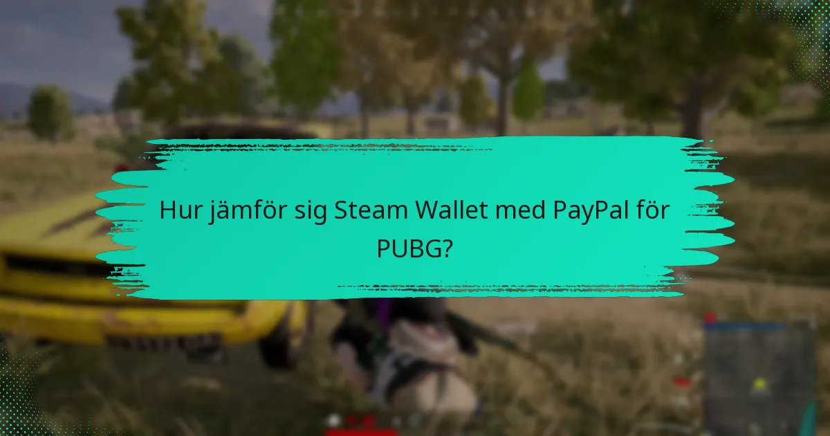 Hur jämför sig Steam Wallet med kredit-/betalkort för PUBG?