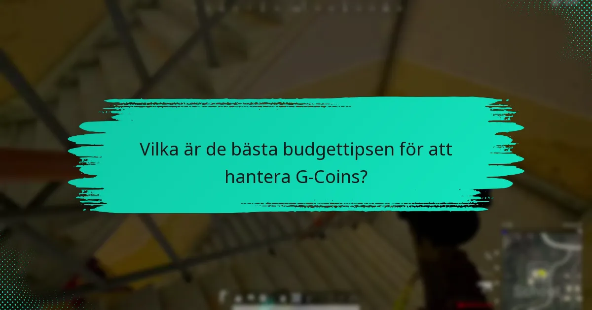 Vilka verktyg kan hjälpa till med G-Coin-hantering?