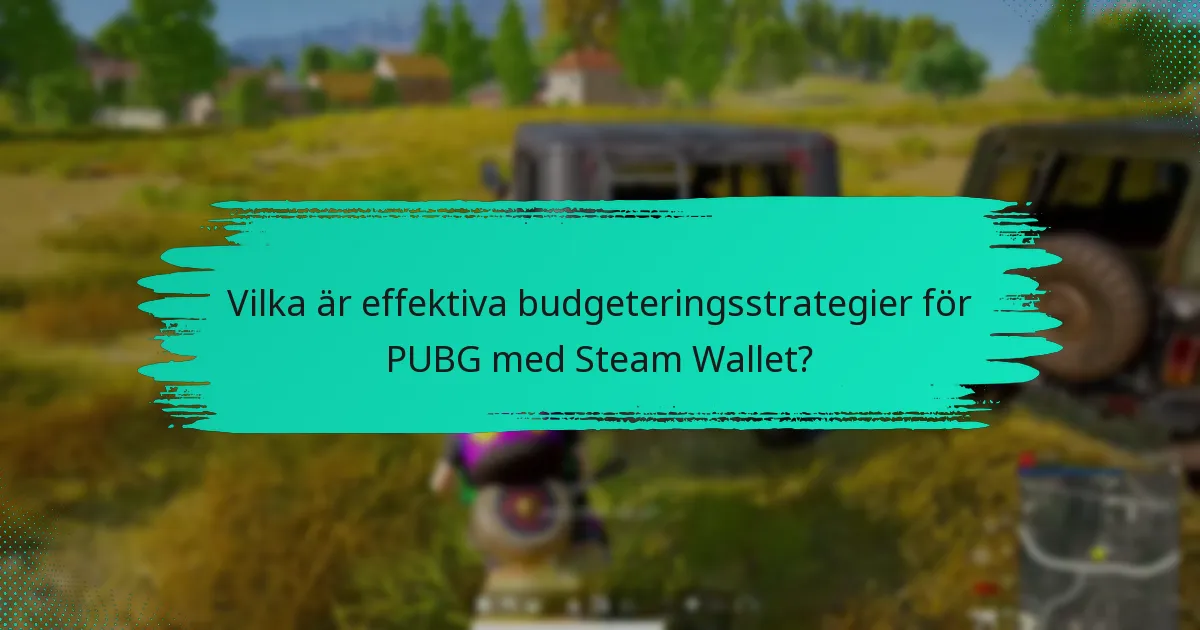 Vilka verktyg och resurser kan hjälpa till med budgetering för PUBG?